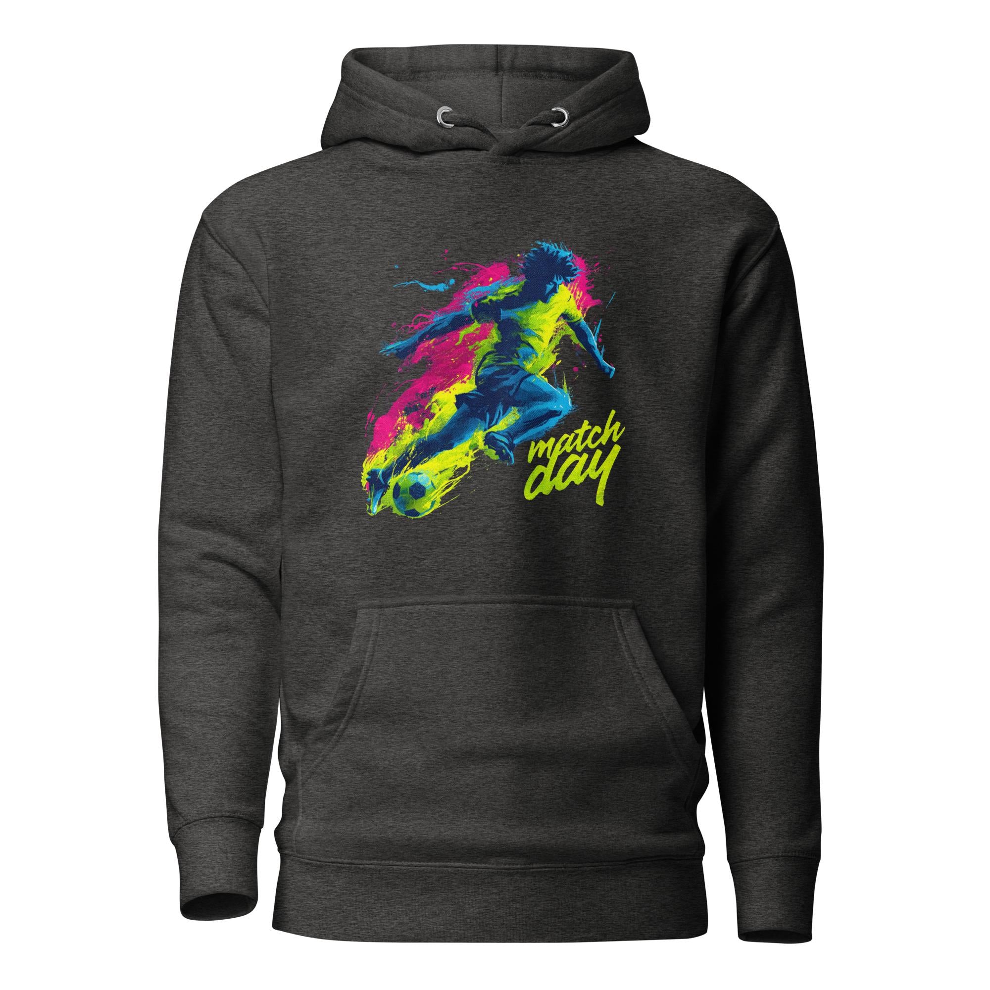 Unisex Soccer Graphic Hoodie: "Match Day" Streetwear Apparel