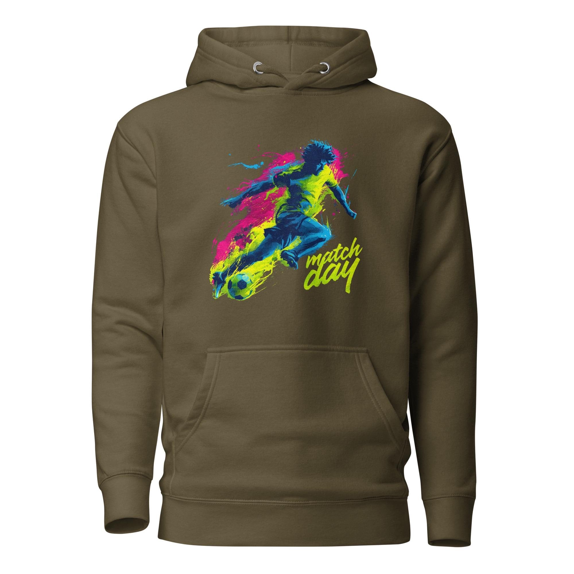 Unisex Soccer Graphic Hoodie: "Match Day" Streetwear Apparel