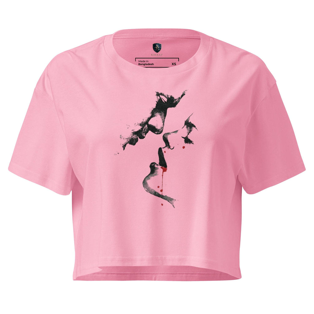 SimKap Women's Crop Top | Soft Cotton | Relaxed Fit