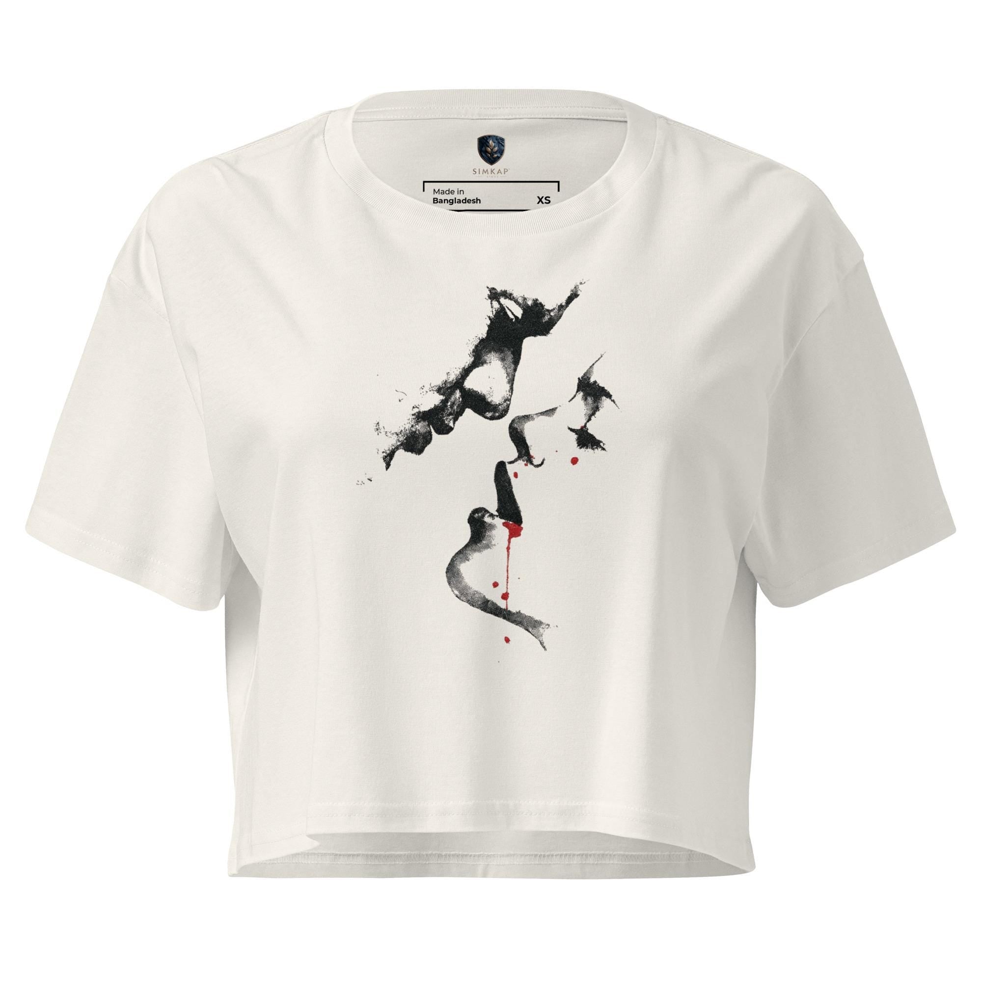 SimKap Women's Crop Top | Soft Cotton | Relaxed Fit