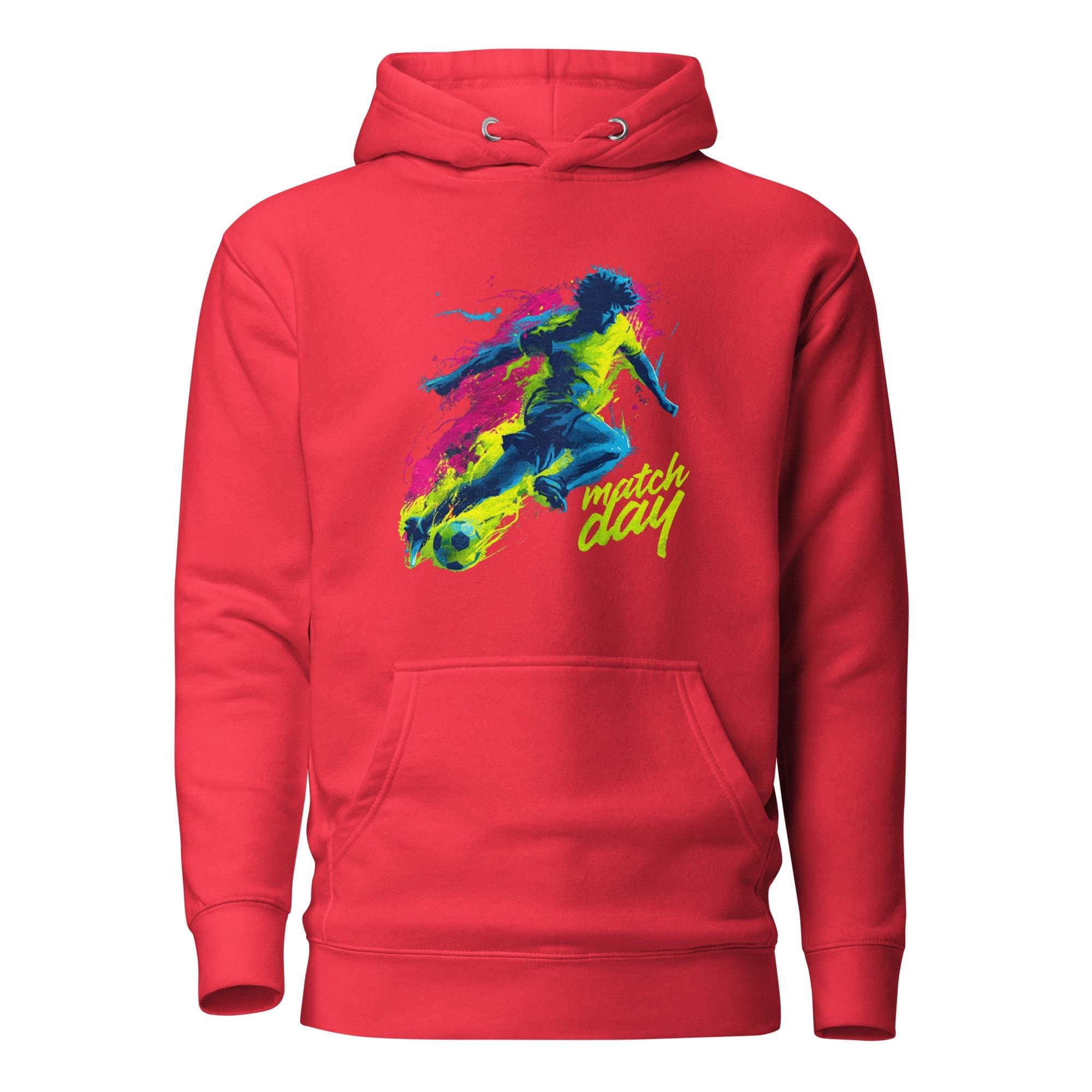 Unisex Soccer Graphic Hoodie: "Match Day" Streetwear Apparel
