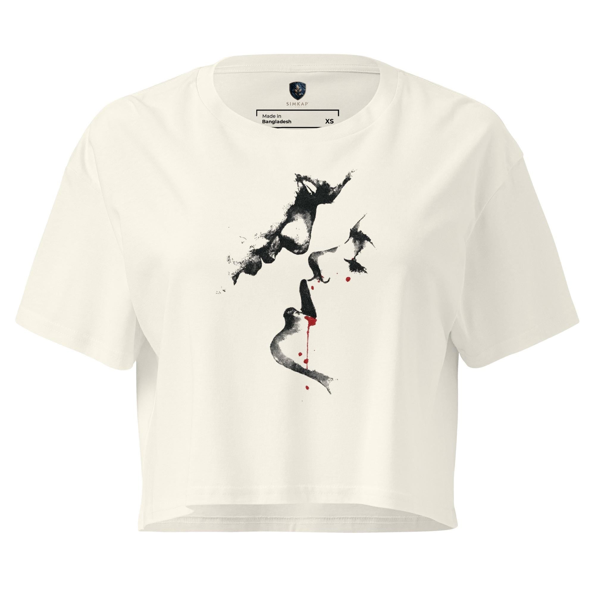 SimKap Women's Crop Top | Soft Cotton | Relaxed Fit