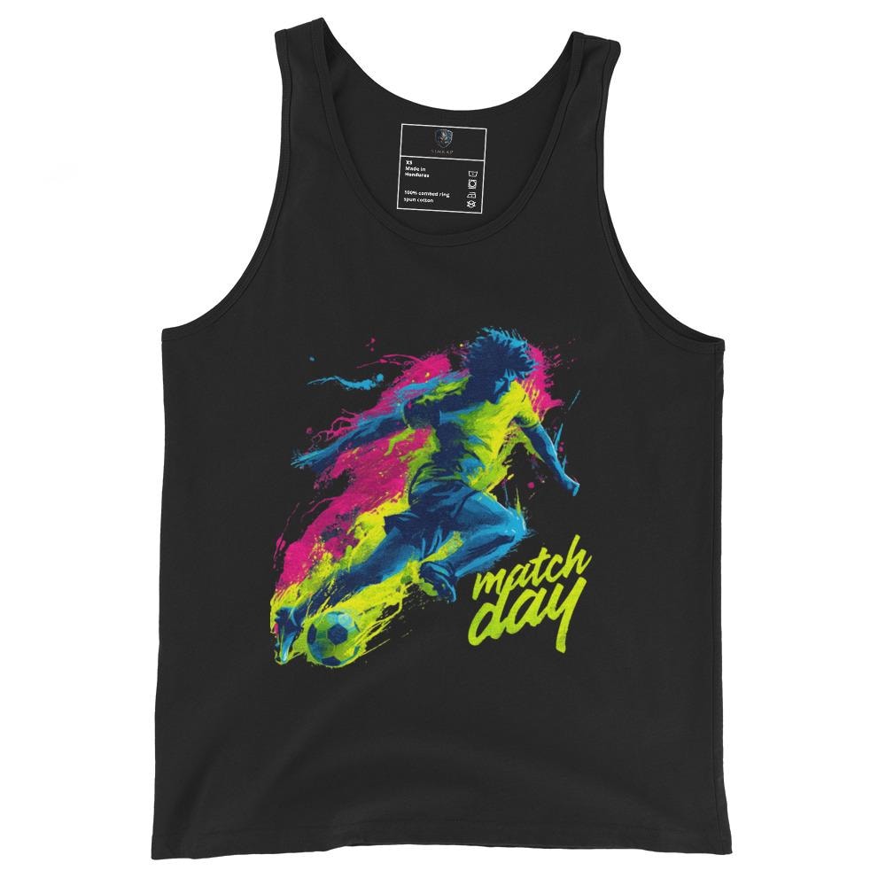 SimKap Men's Tank Top | 100% Cotton | Black & Navy