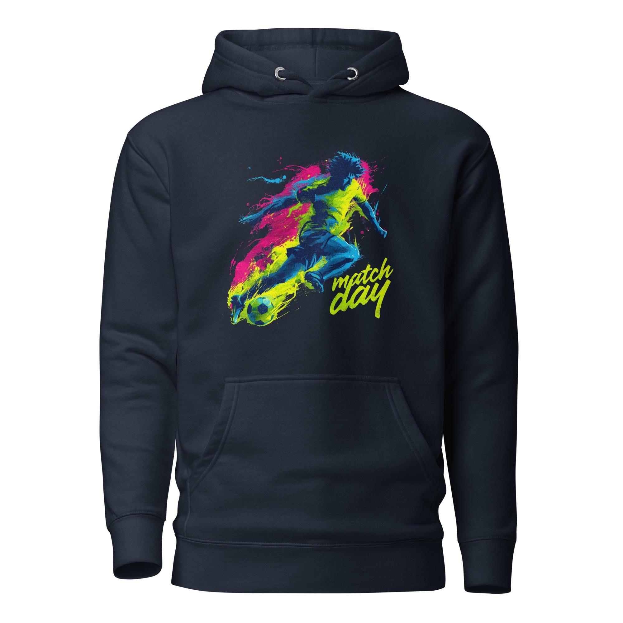 Unisex Soccer Graphic Hoodie: "Match Day" Streetwear Apparel