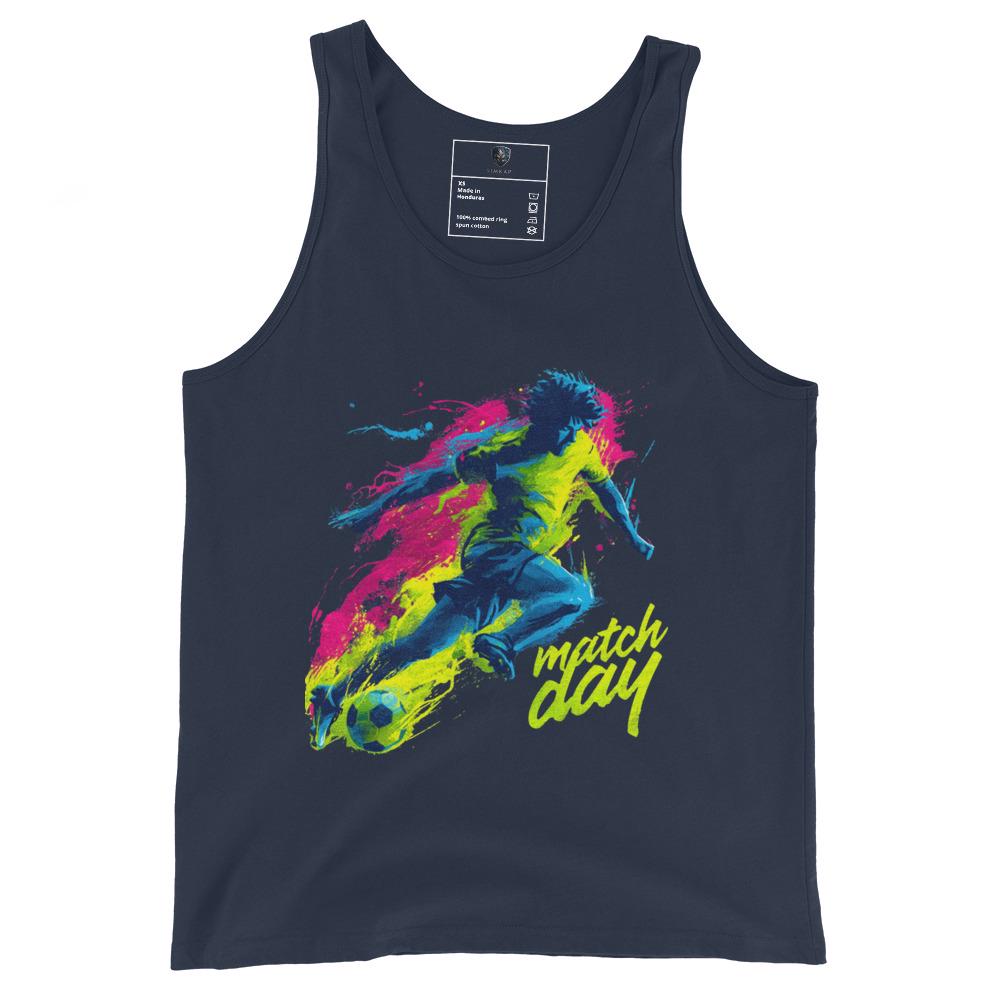 SimKap Men's Tank Top | 100% Cotton | Black & Navy